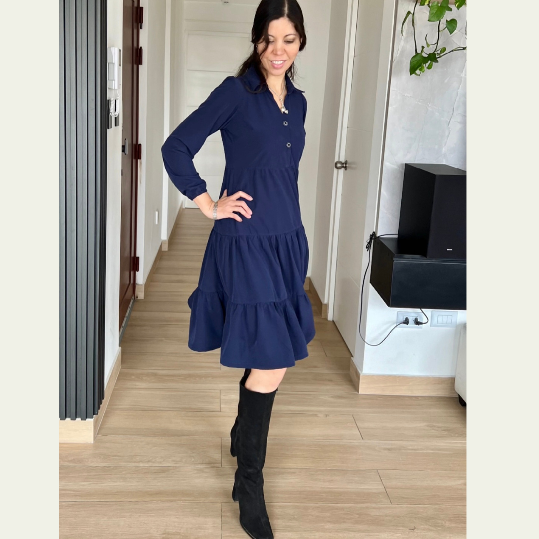 Vestido Mery - Azul