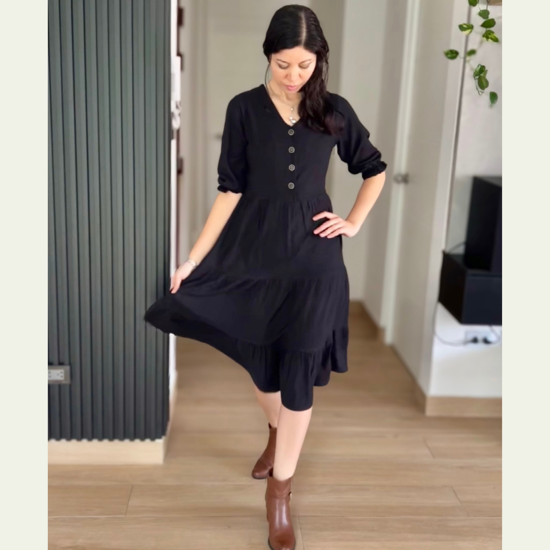 Vestido Aurora - negro