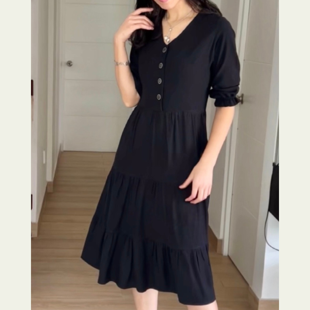 Vestido Aurora - negro