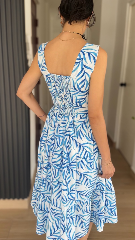 Vestido Dary - Celeste