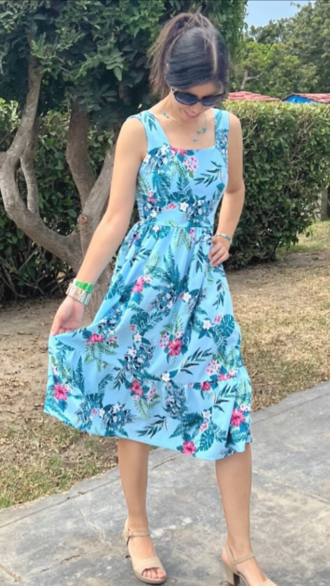 Vestido Dary - Celeste