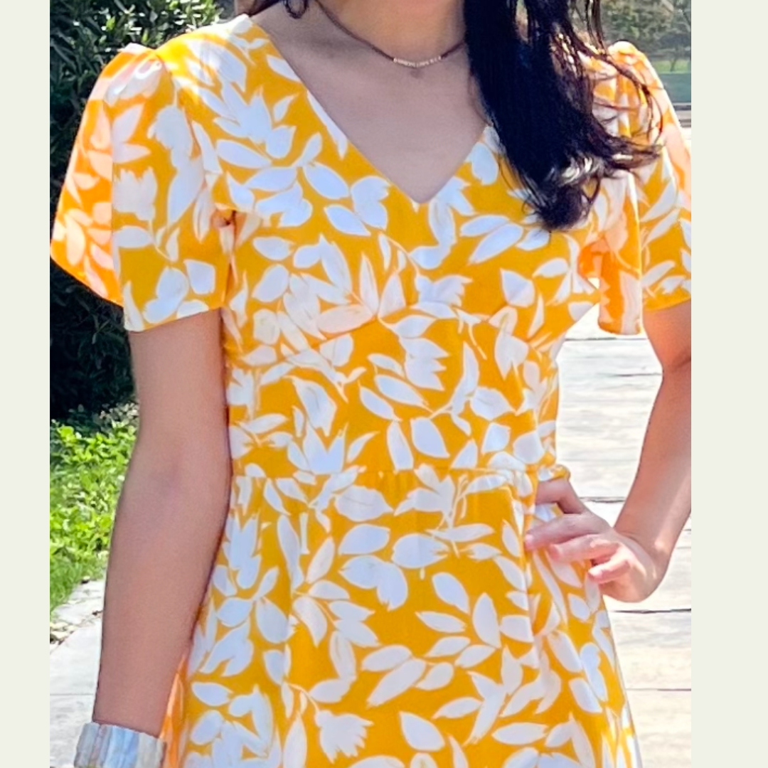 vestido amarillo, vestido fresco, vestido casual