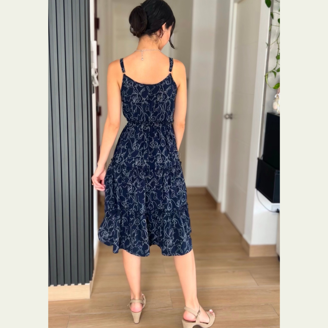 Vestido Micaela - Azul