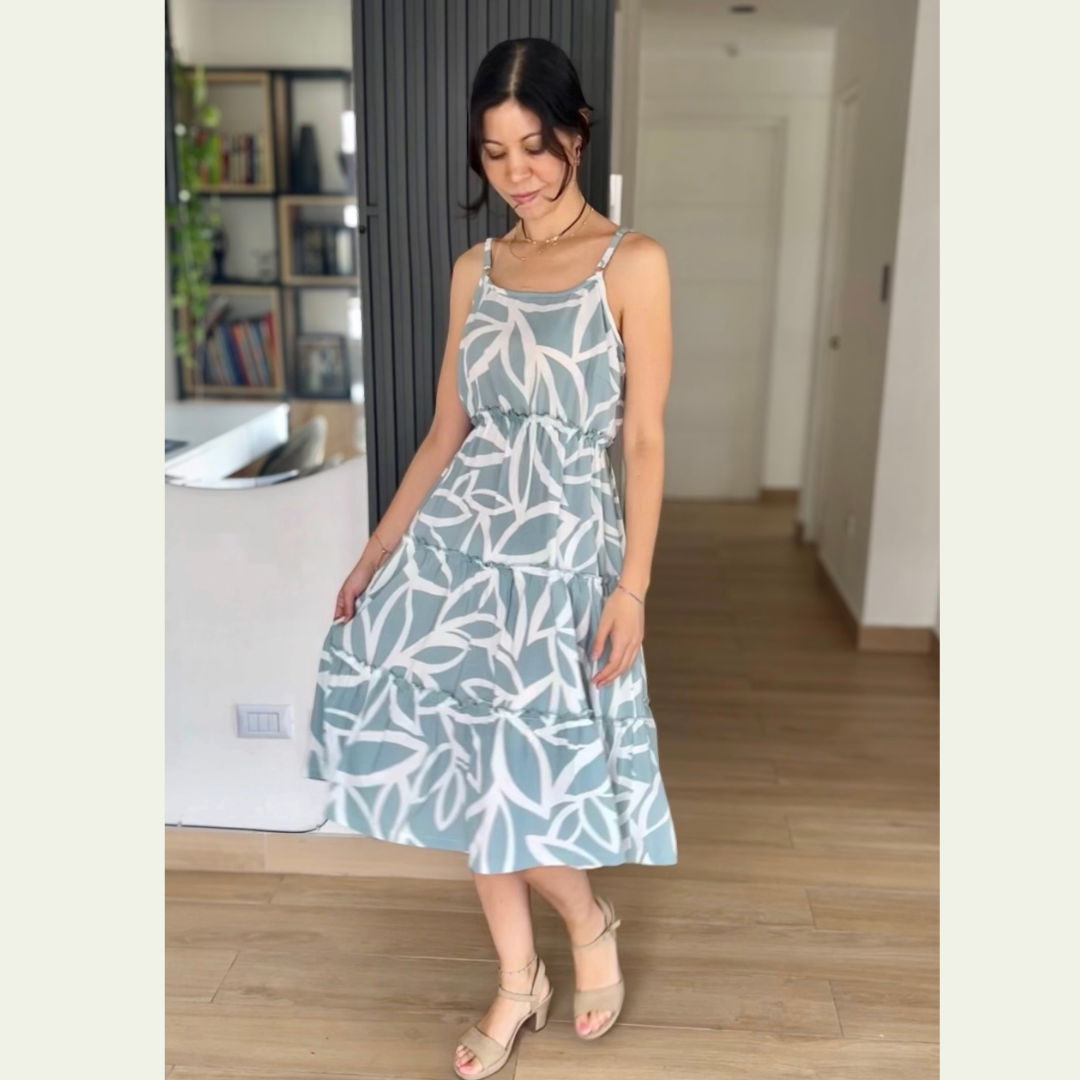 Vestido Micaela - Verde agua
