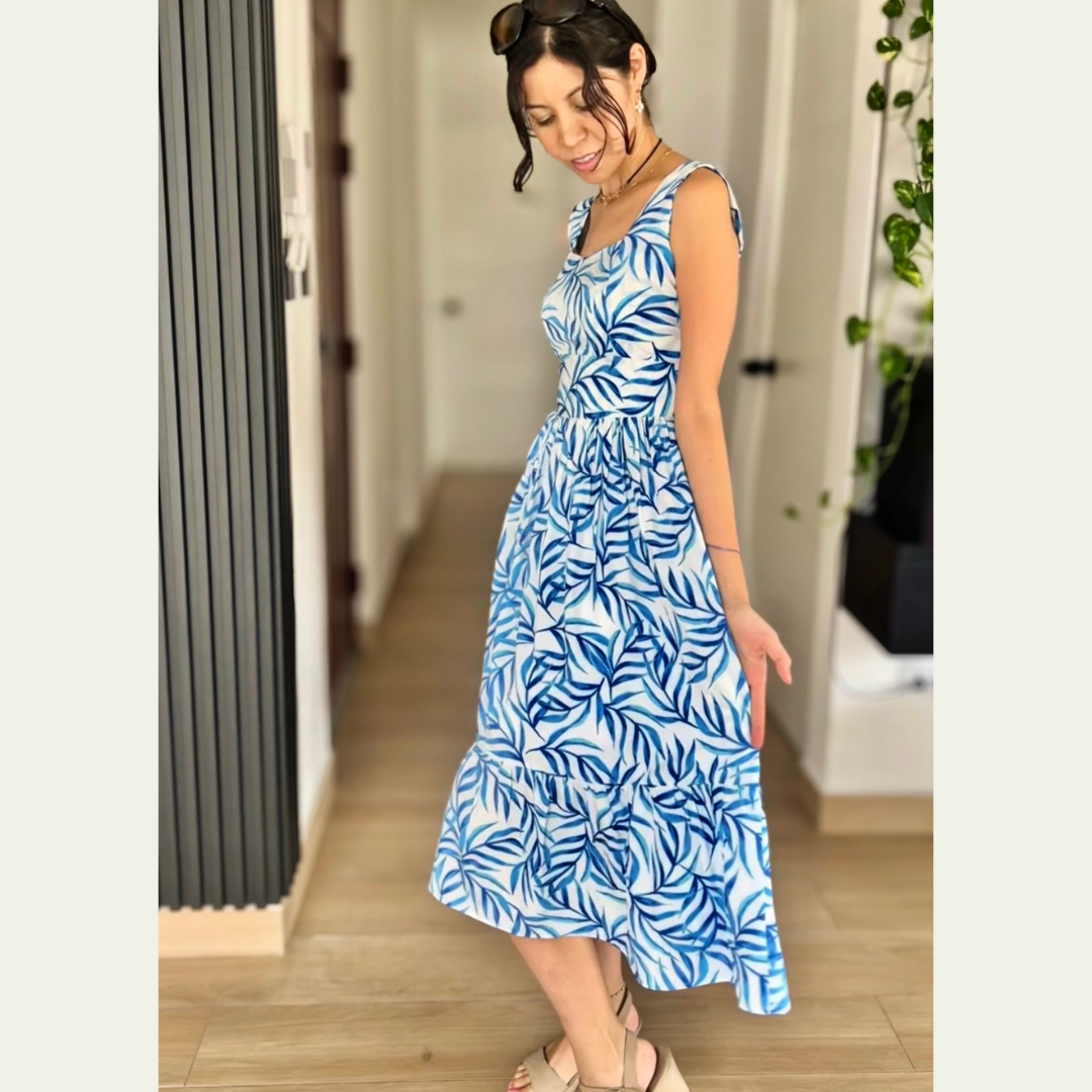 Vestido Dary - Celeste