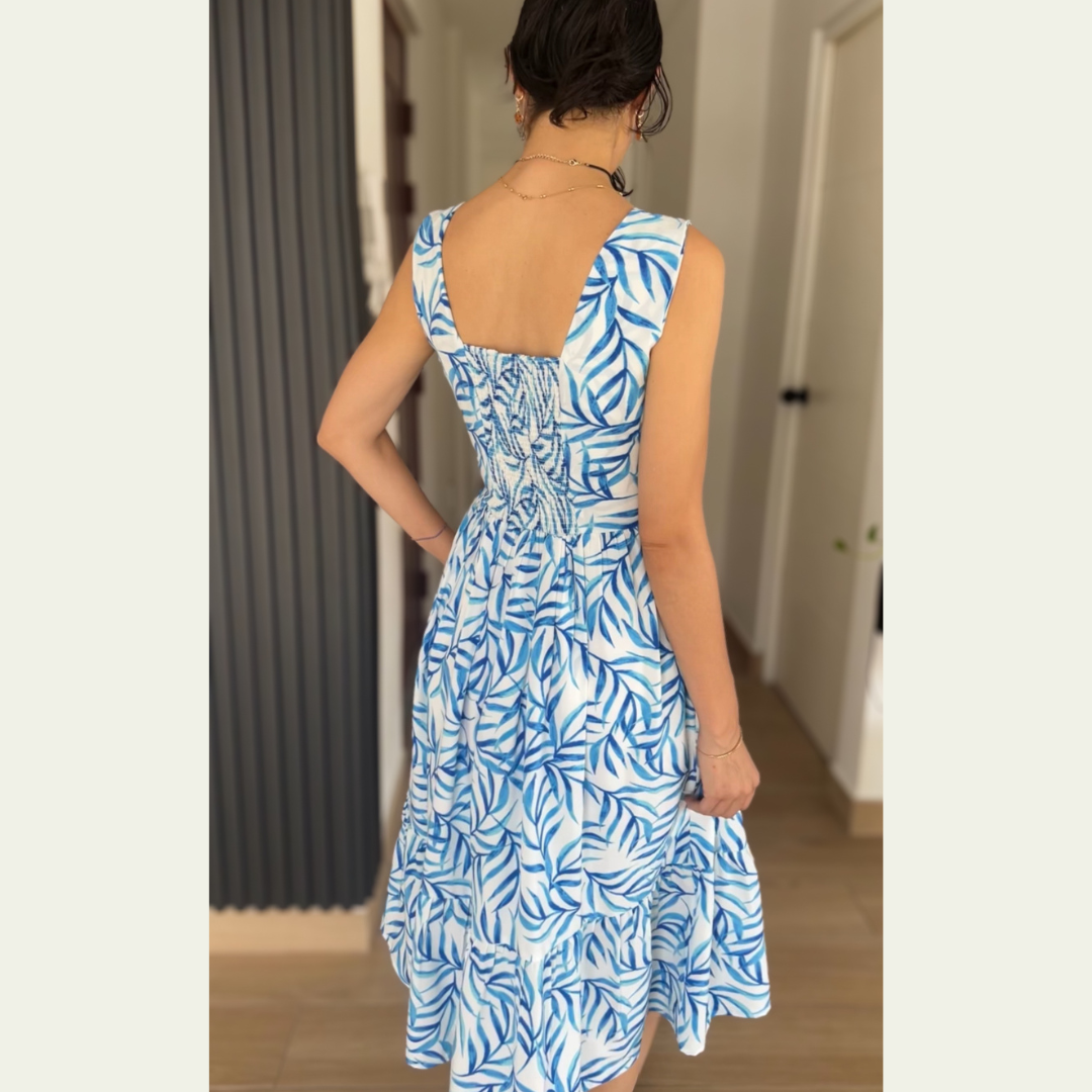 Vestido Dary - Celeste