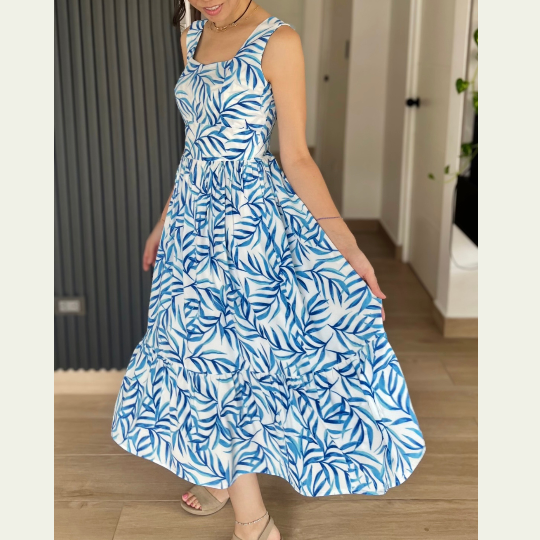 Vestido Dary - Celeste