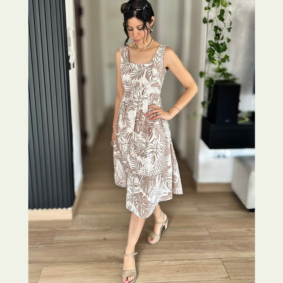Vestido Dary - Marrón claro