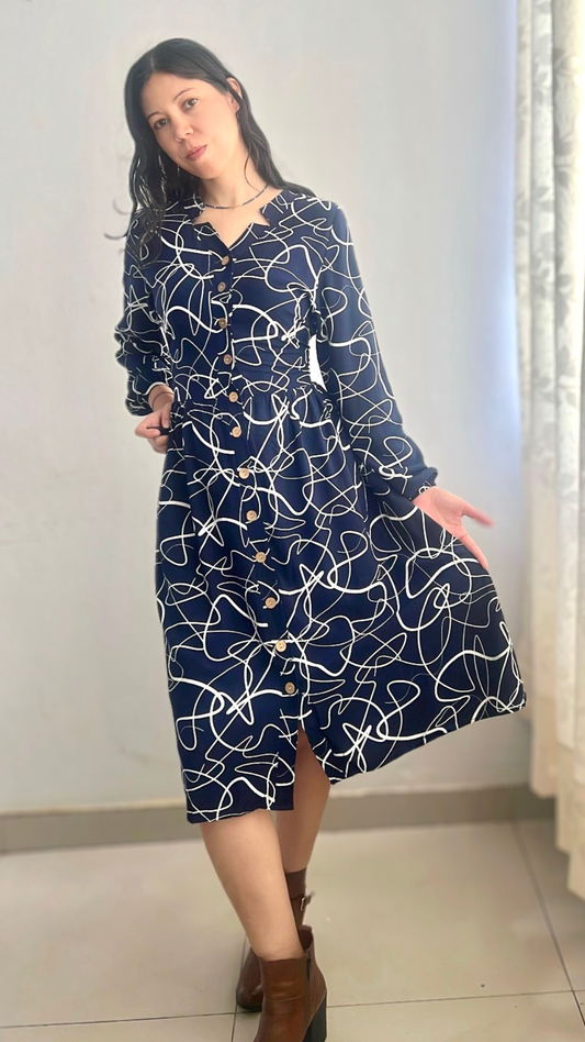 Vestido Arlet - Azul