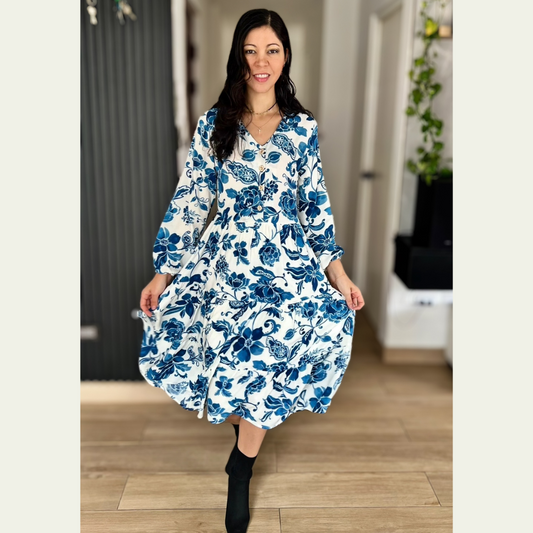 Vestido Adriana - Celeste