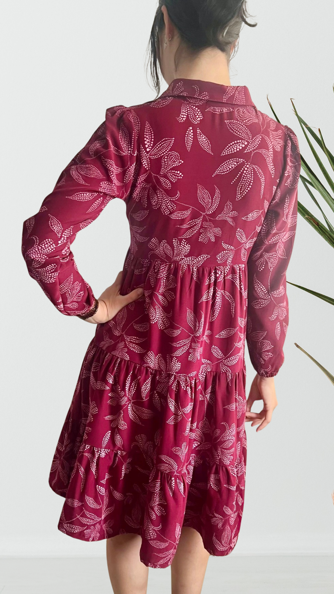 Vestido Mery - Guinda