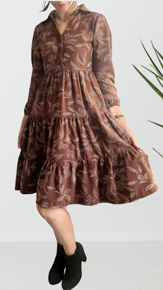 Vestido Mery - Marrón canela