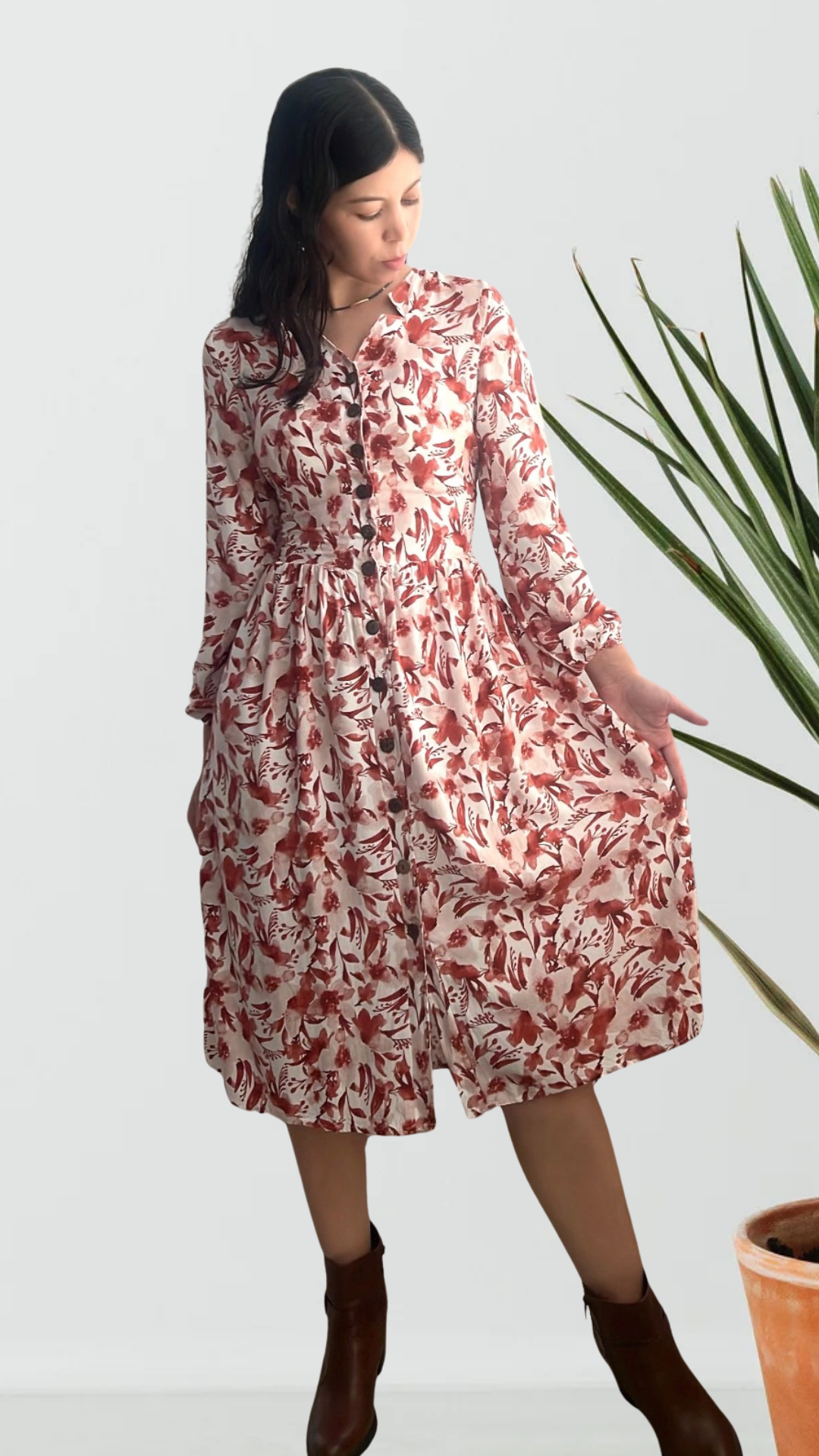 Vestido Arlet - Terracota