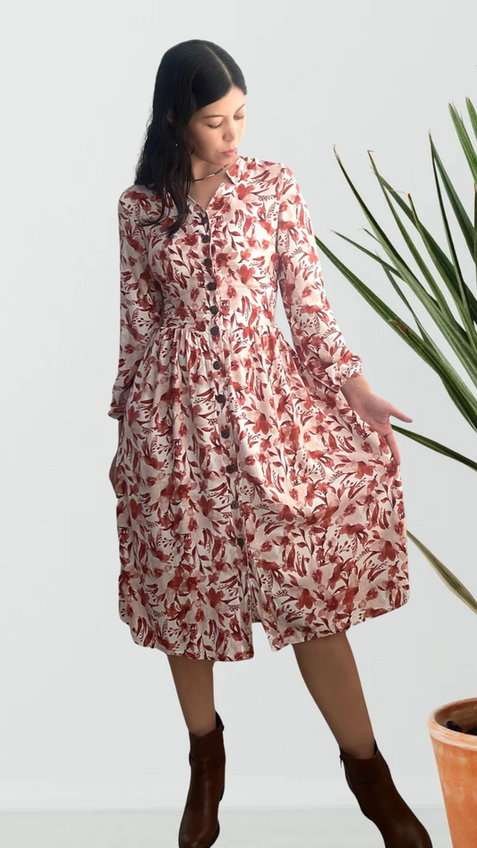 Vestido Arlet - Terracota