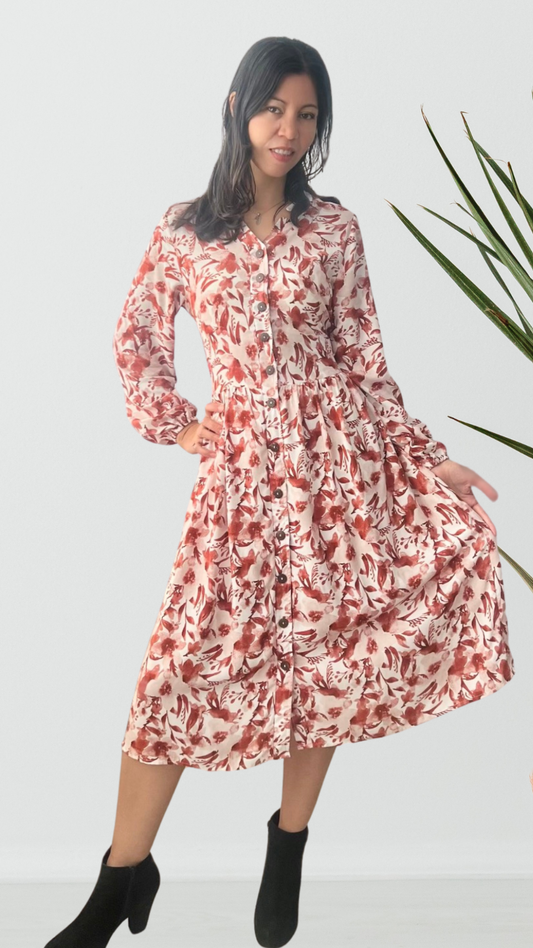 Vestido Arlet - Terracota
