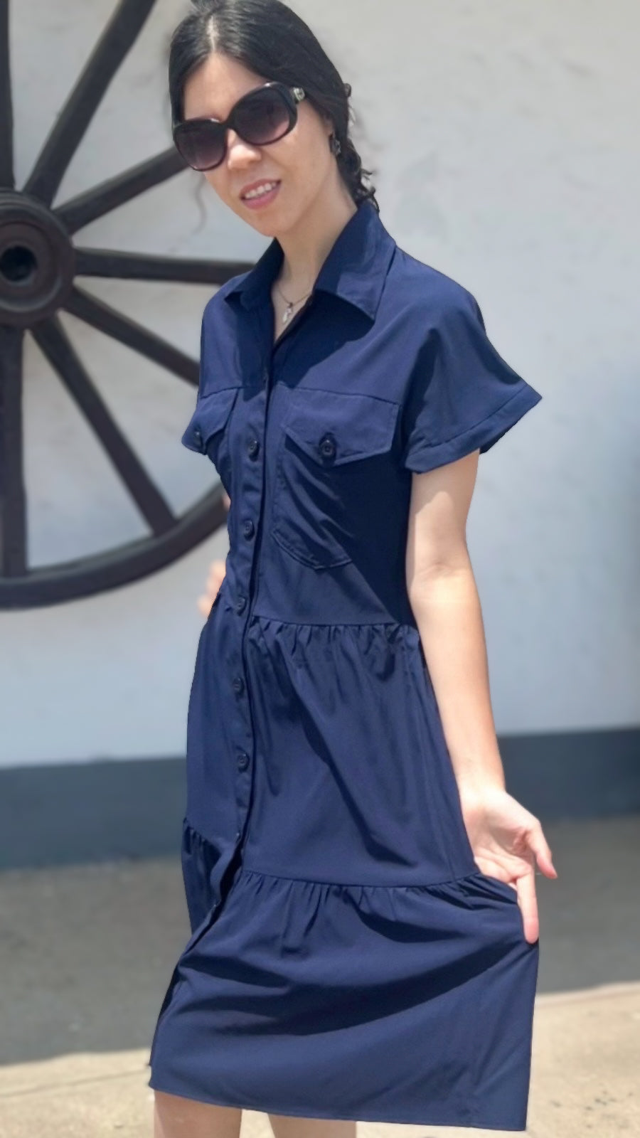 Vestido Andrea - Azul marino
