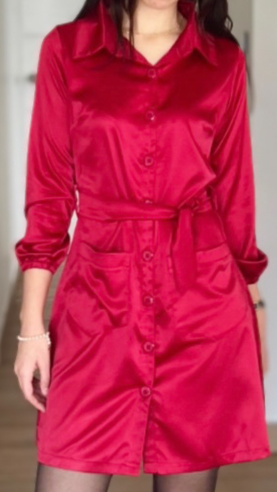 Vestido Emma - Rojo vino