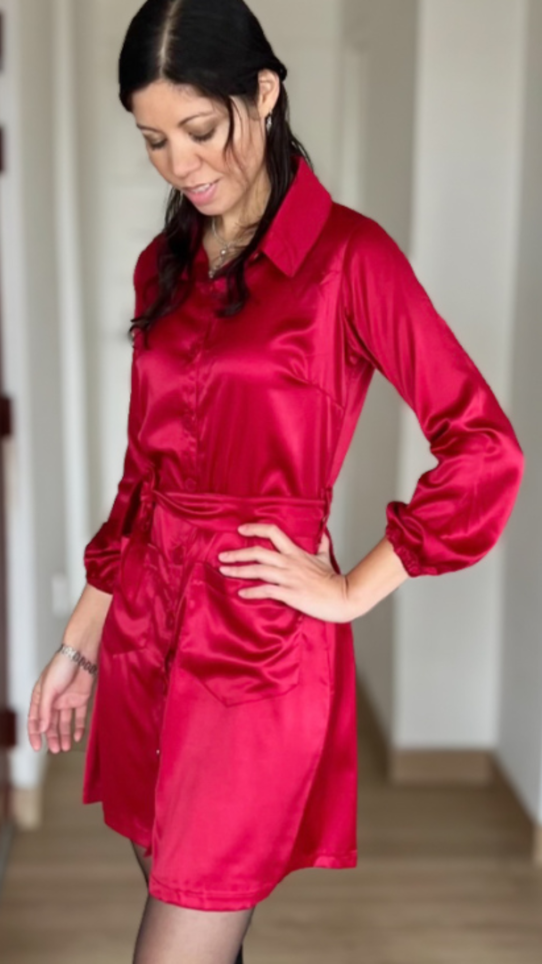 Vestido Emma - Rojo vino