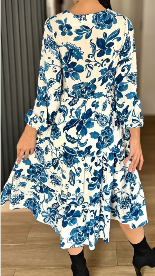 Vestido Adriana - Celeste