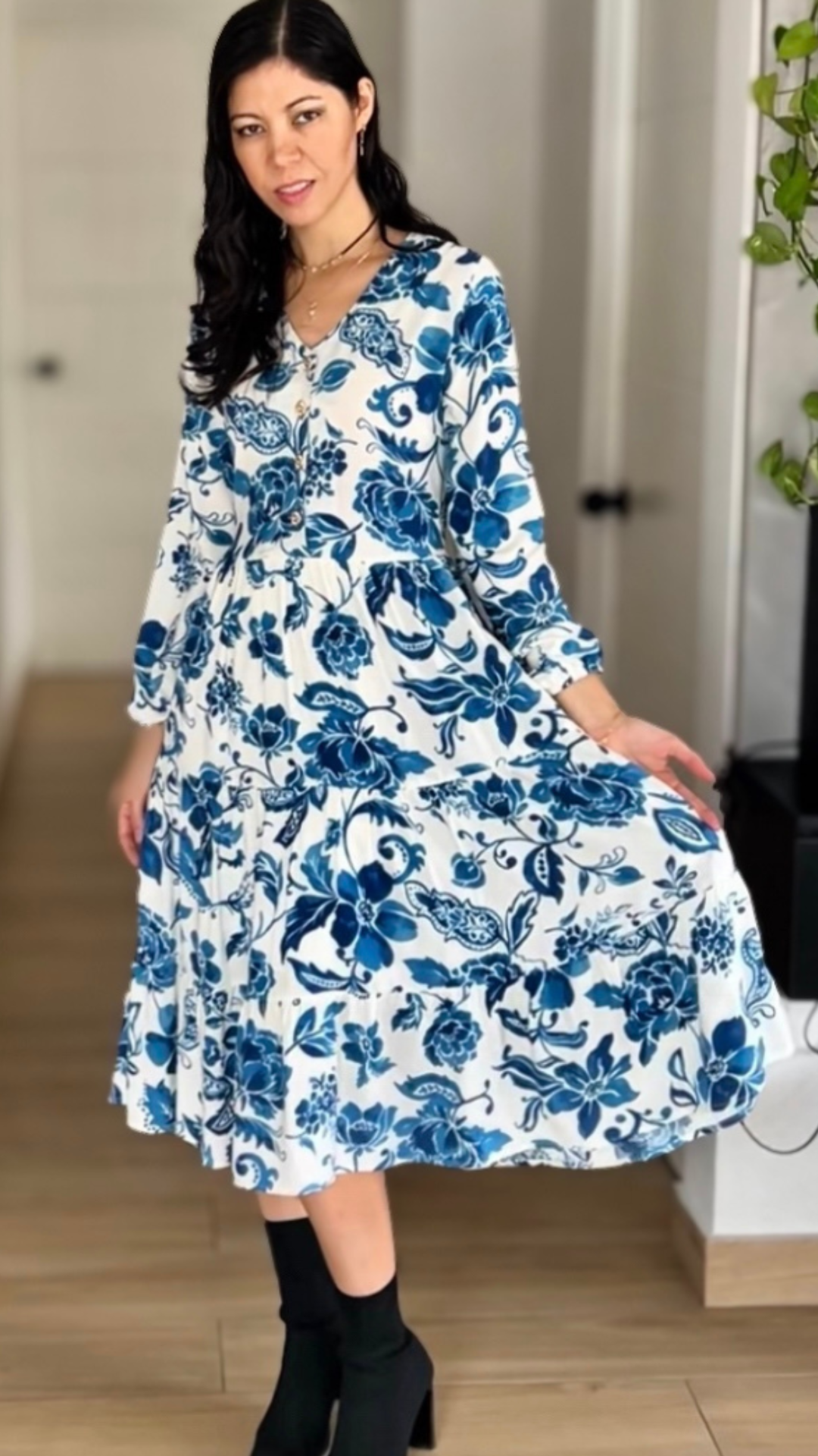 Vestido Adriana - Celeste
