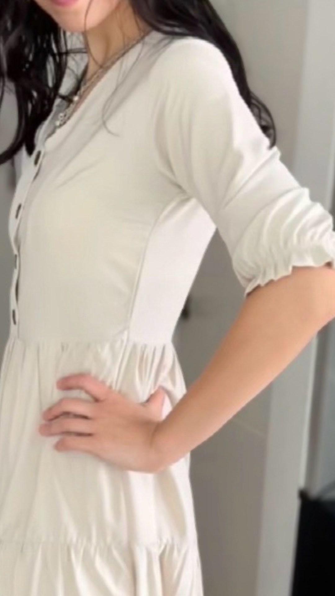 Vestido Aurora - Crema
