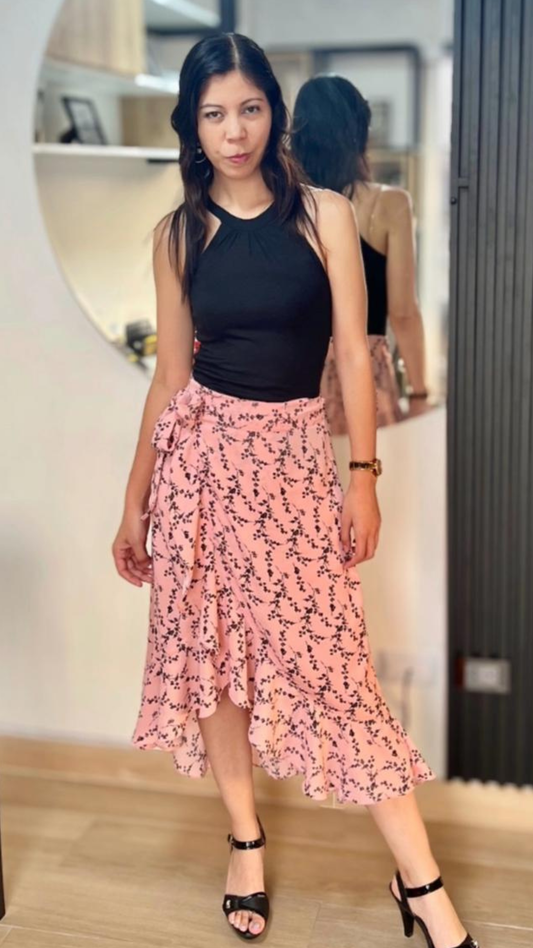 Falda Venecia - rosado