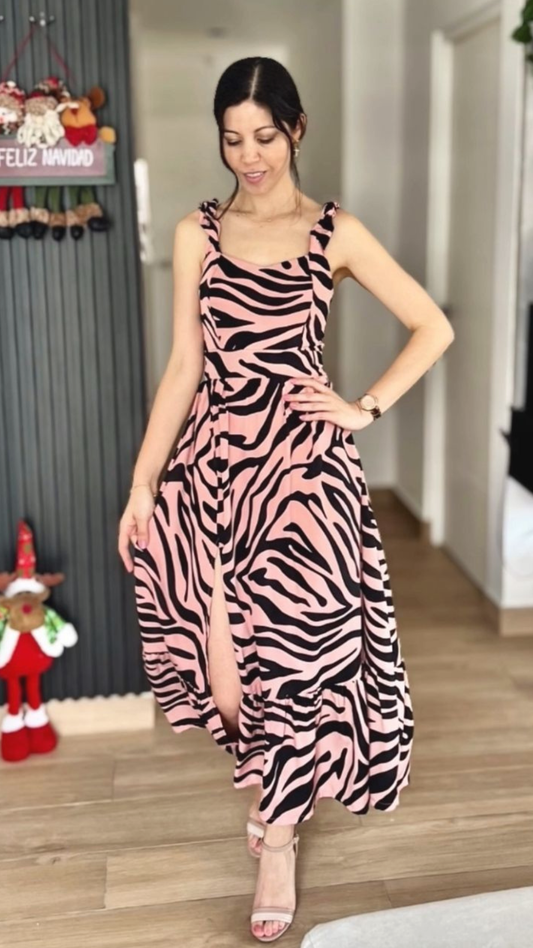 Vestido Camila - Palo rosa