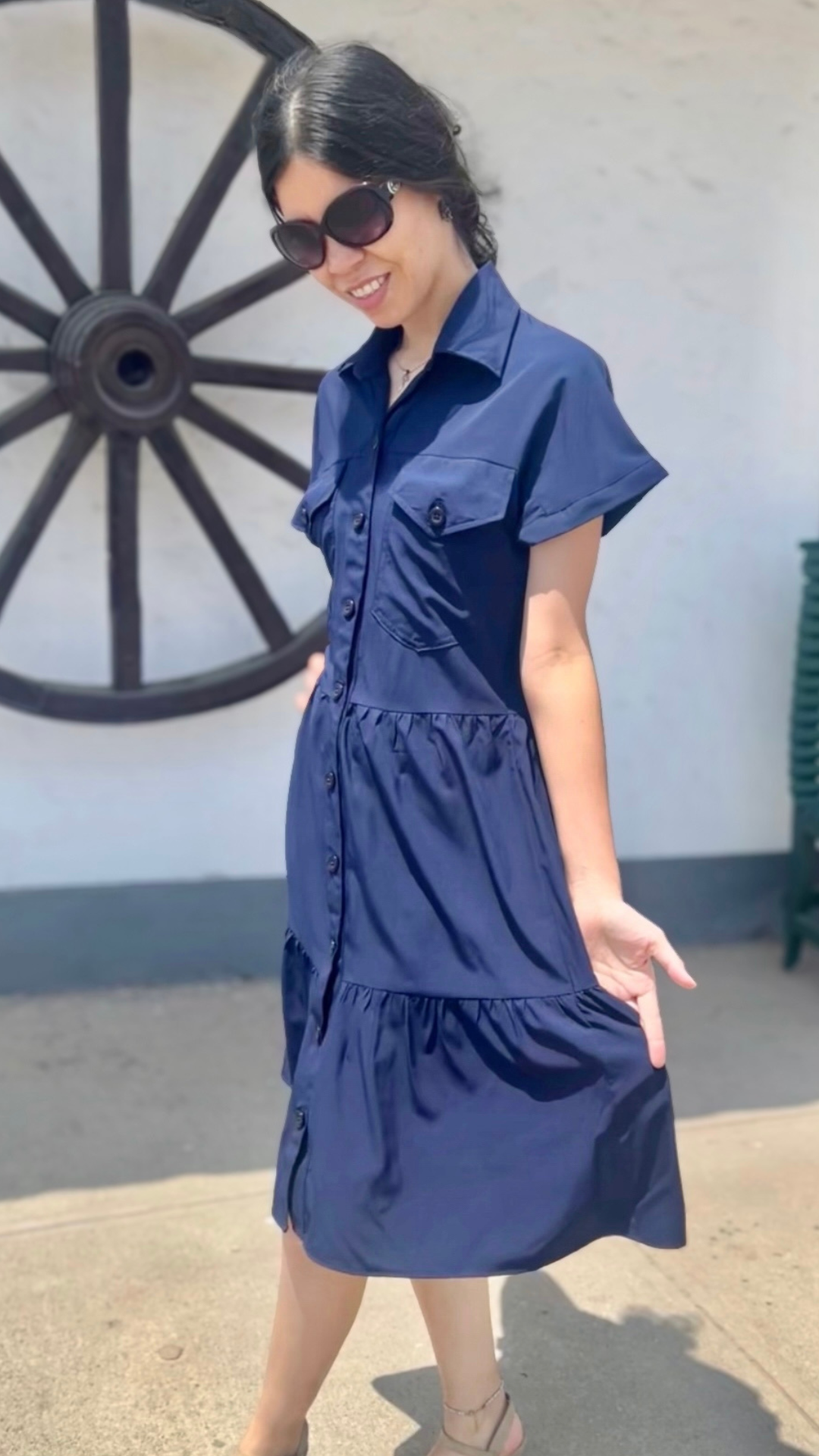 Vestido Andrea - Azul marino