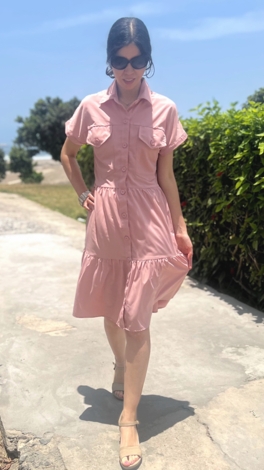 Vestido Andrea - Palo rosa