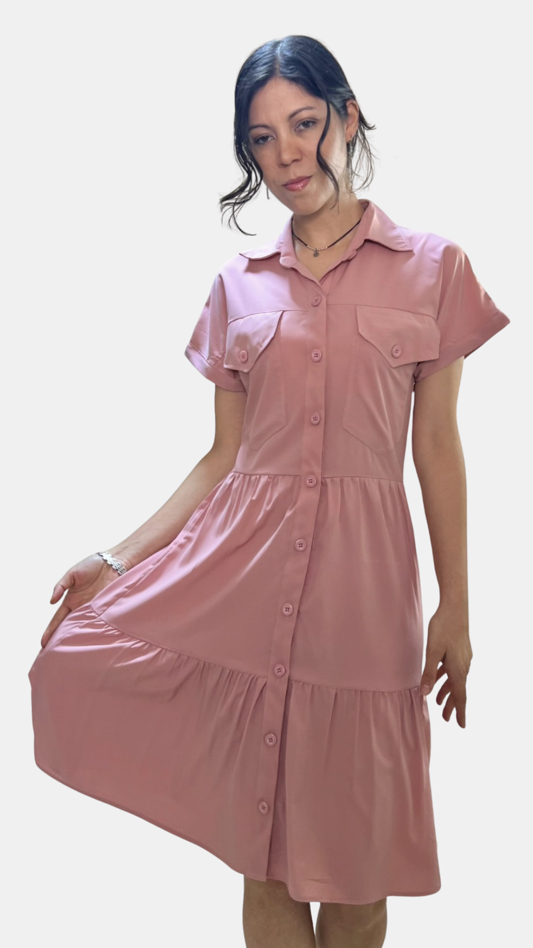 Vestido Andrea - Palo rosa