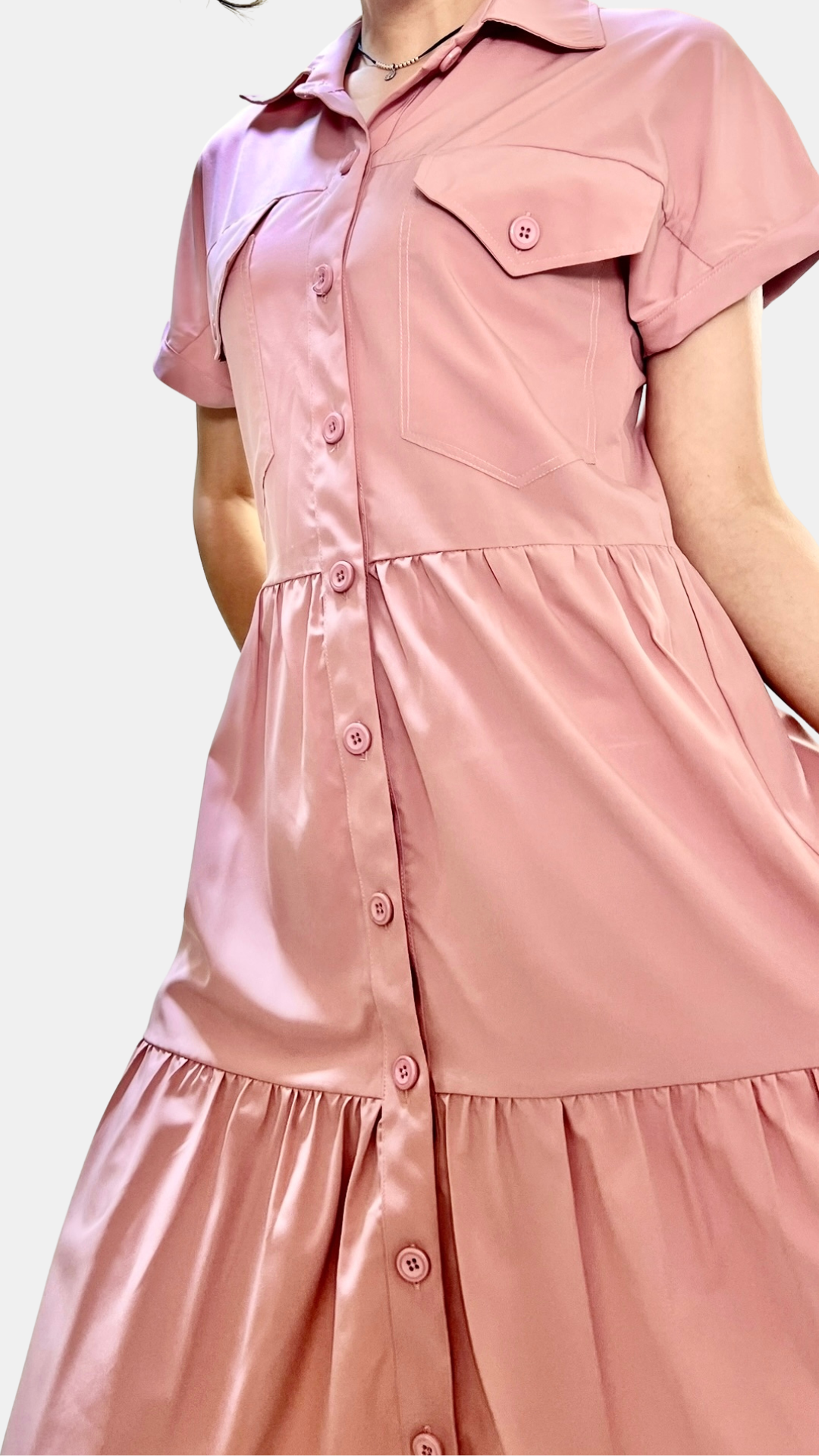 Vestido Andrea - Palo rosa