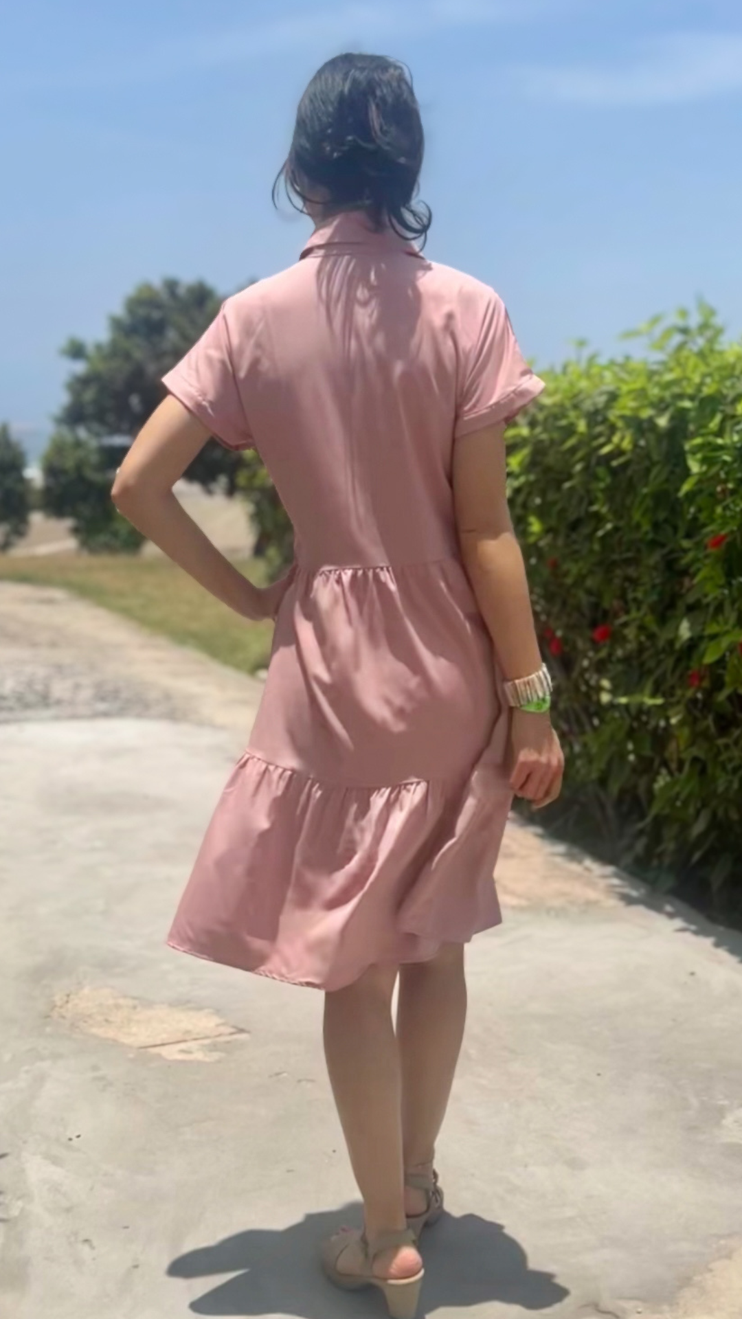 Vestido Andrea - Palo rosa