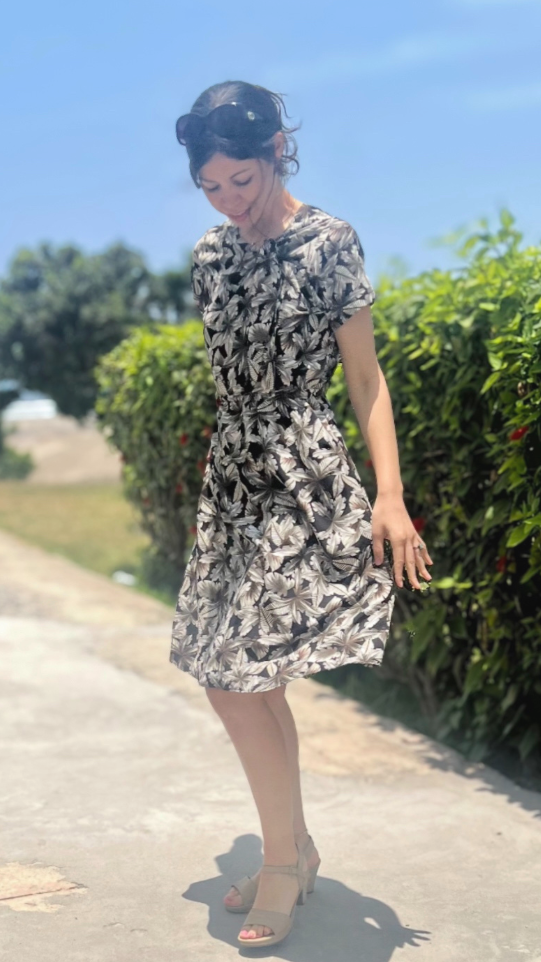 Vestido Eve - Marrón / Negro