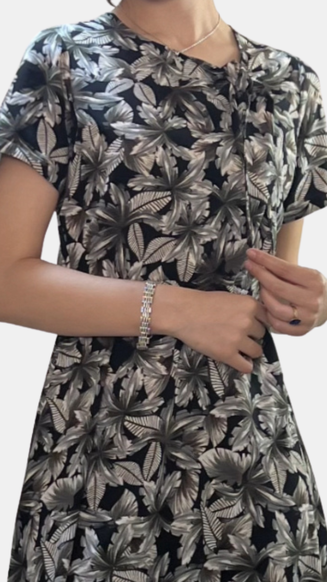 Vestido Eve - Marrón / Negro