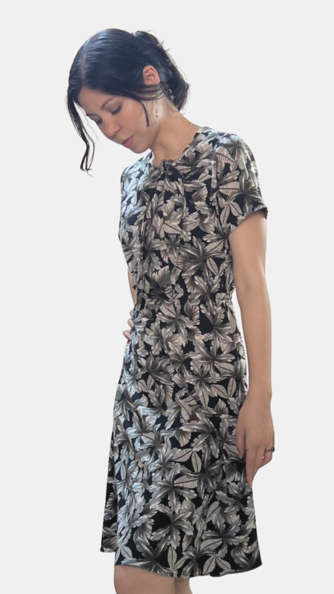 Vestido Eve - Marrón / Negro