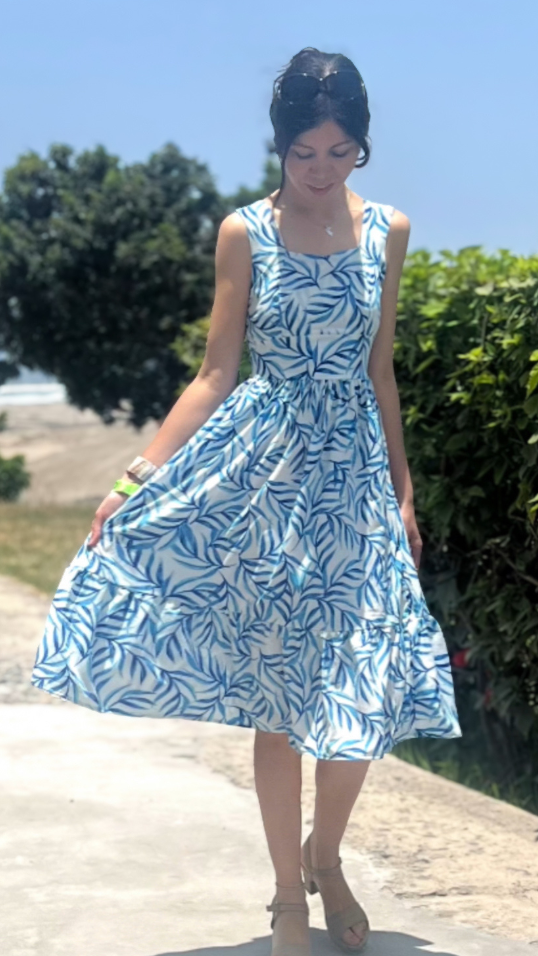 Vestido Dary - Celeste