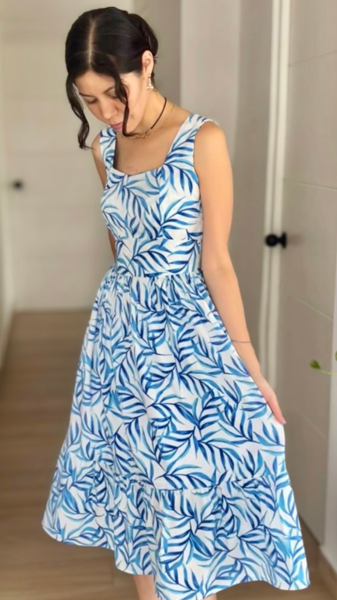 Vestido Dary - Celeste