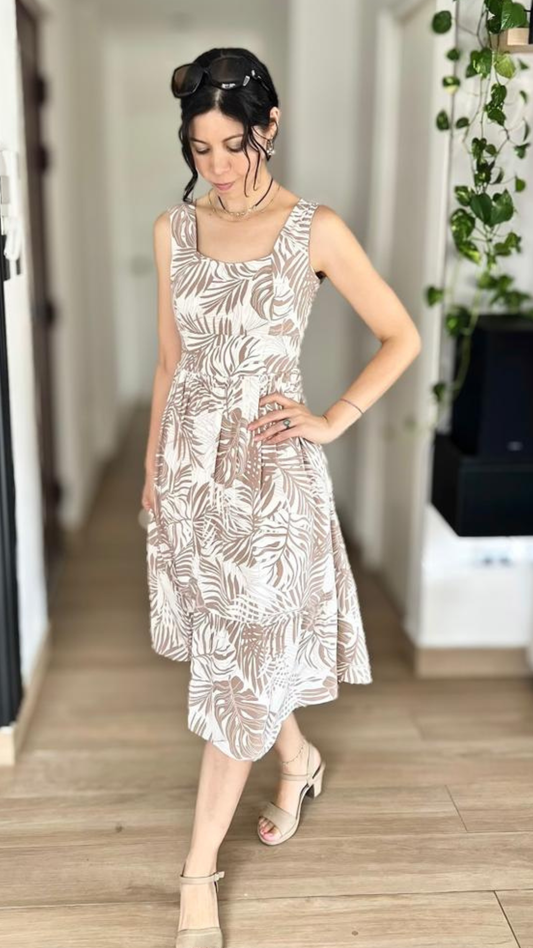 Vestido Dary - Marrón claro