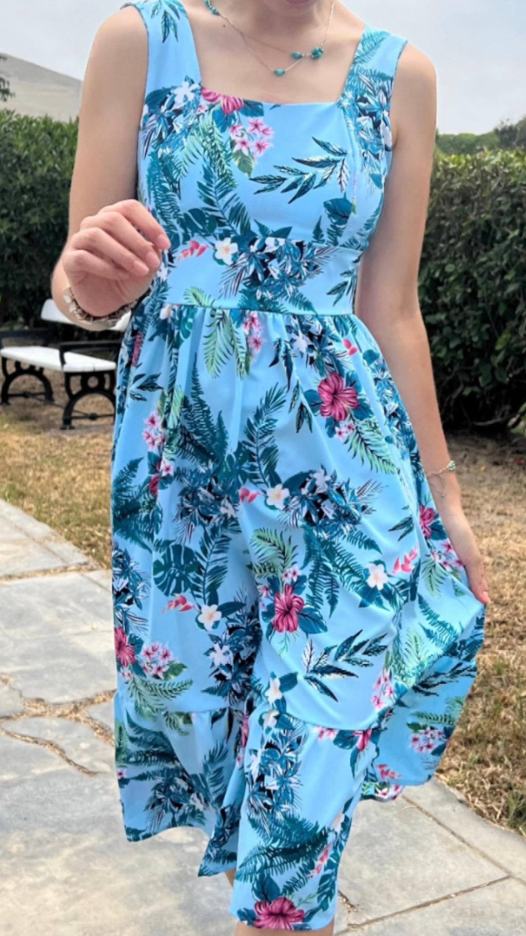 Vestido Dary - Celeste