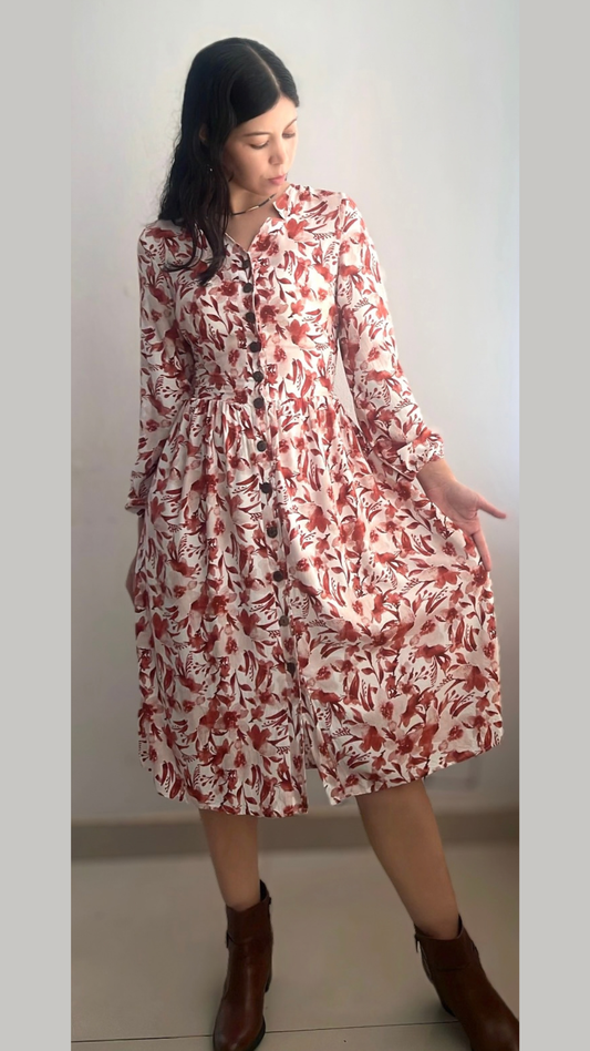Vestido Arlet - Terracota