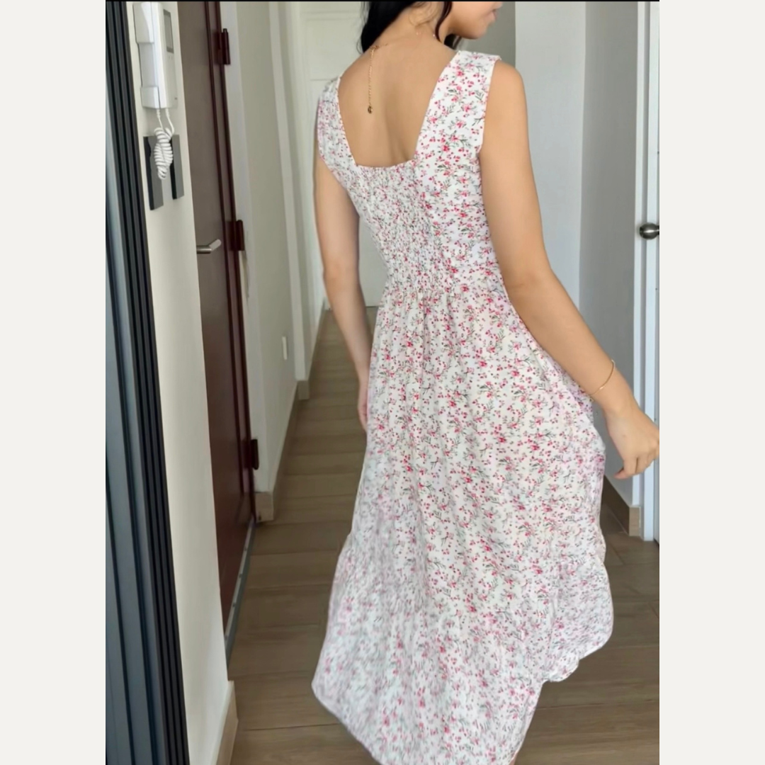 vestido blanco, vestido fresco, vestido casual, seda francesa