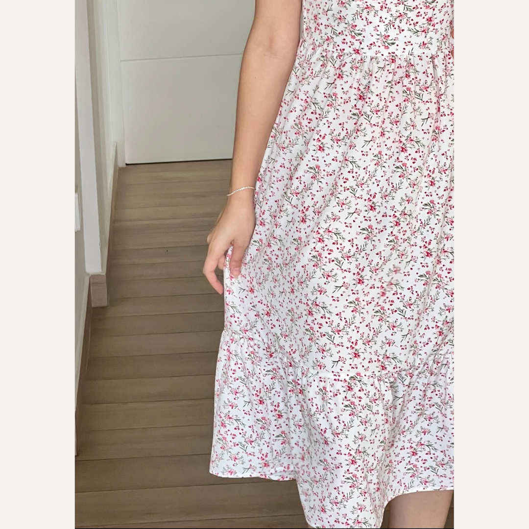 vestido blanco, vestido fresco, vestido casual, seda francesa