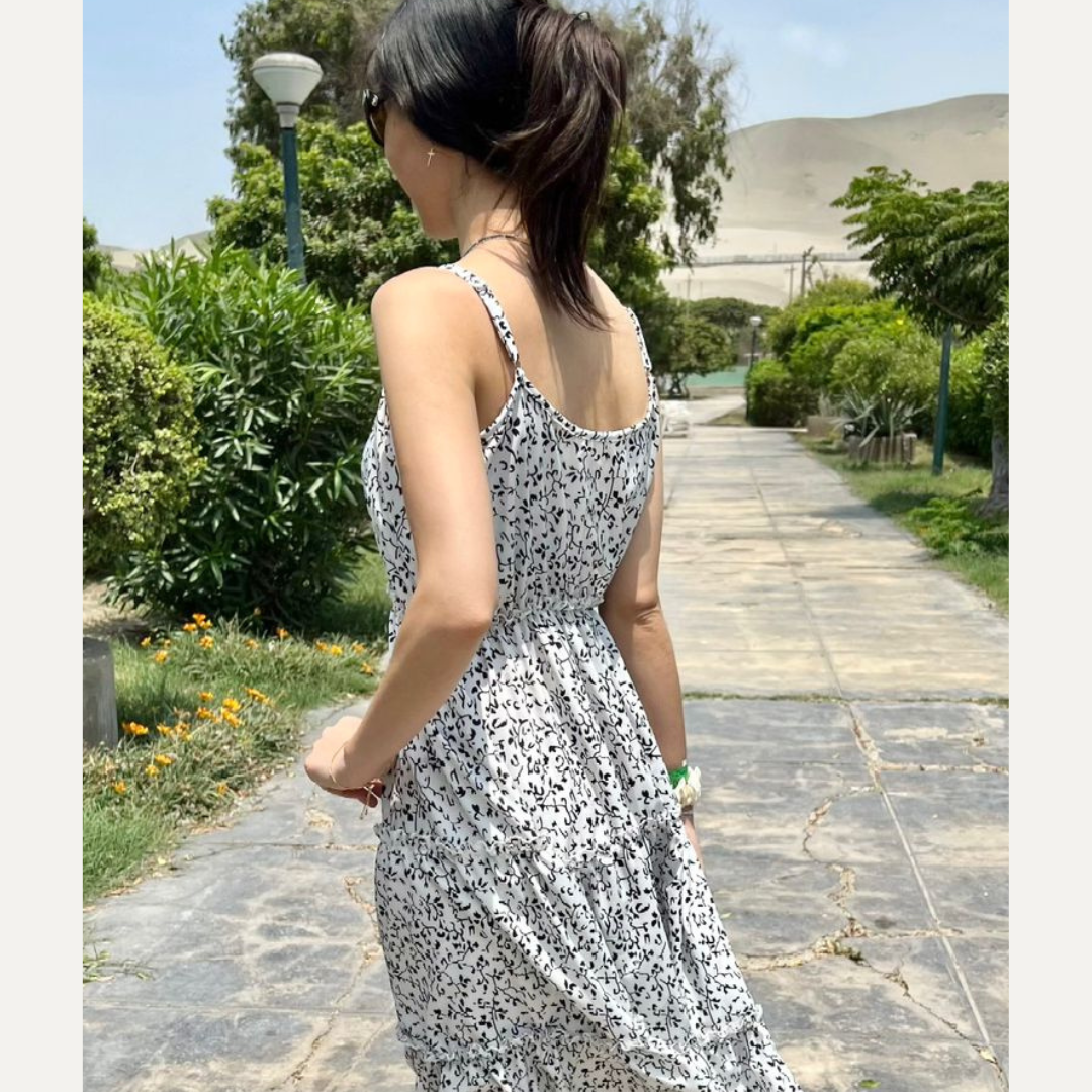 vestido blanco, vestido de verano, seda francesa, vestido casual