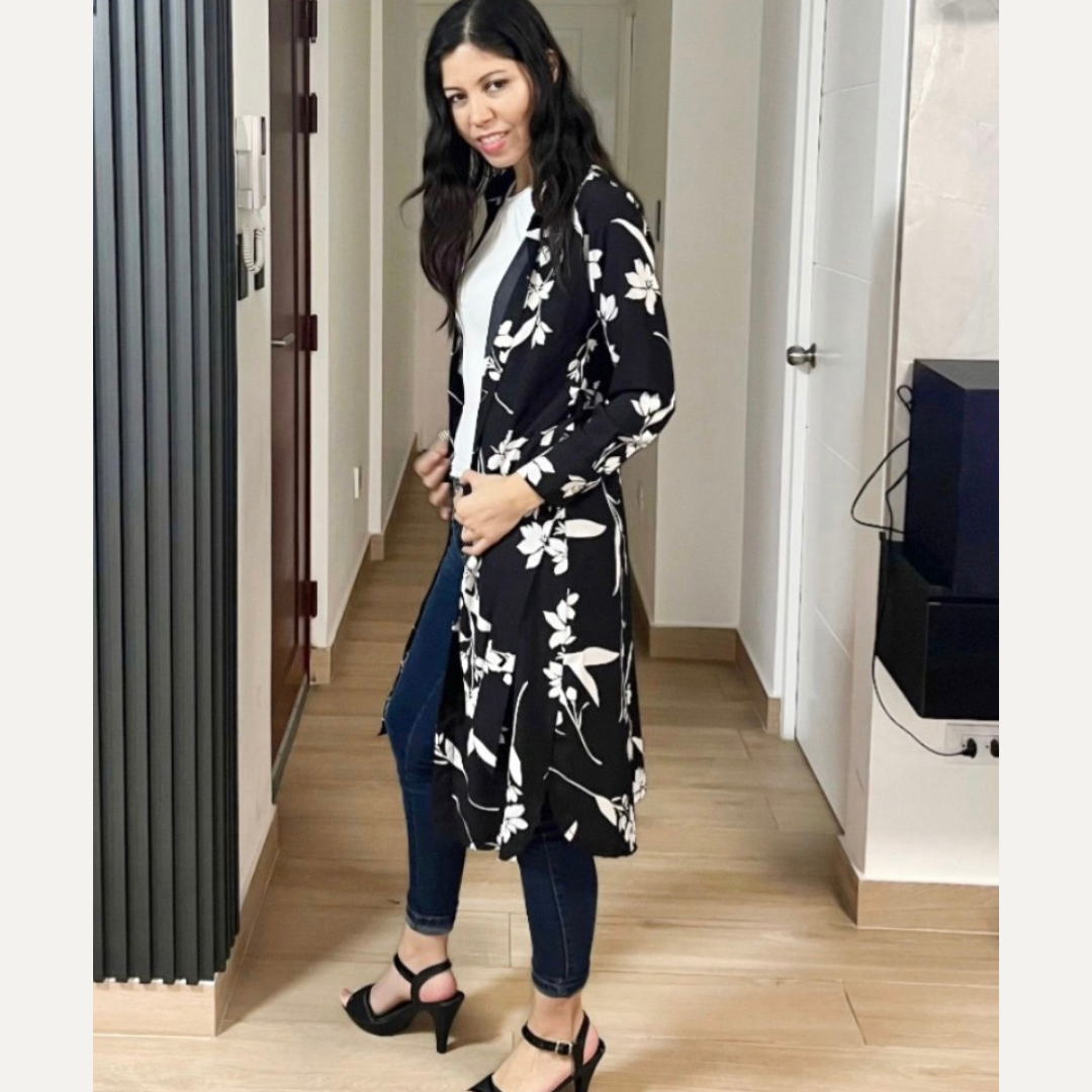 vestido, camisero, capa, seda francesa