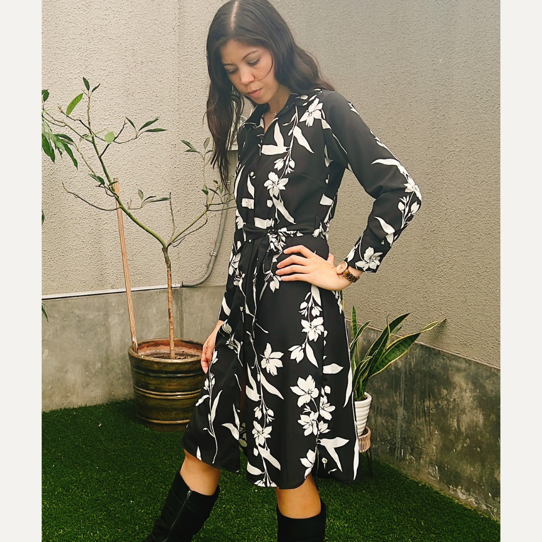 vestido, camisero, capa, seda francesa