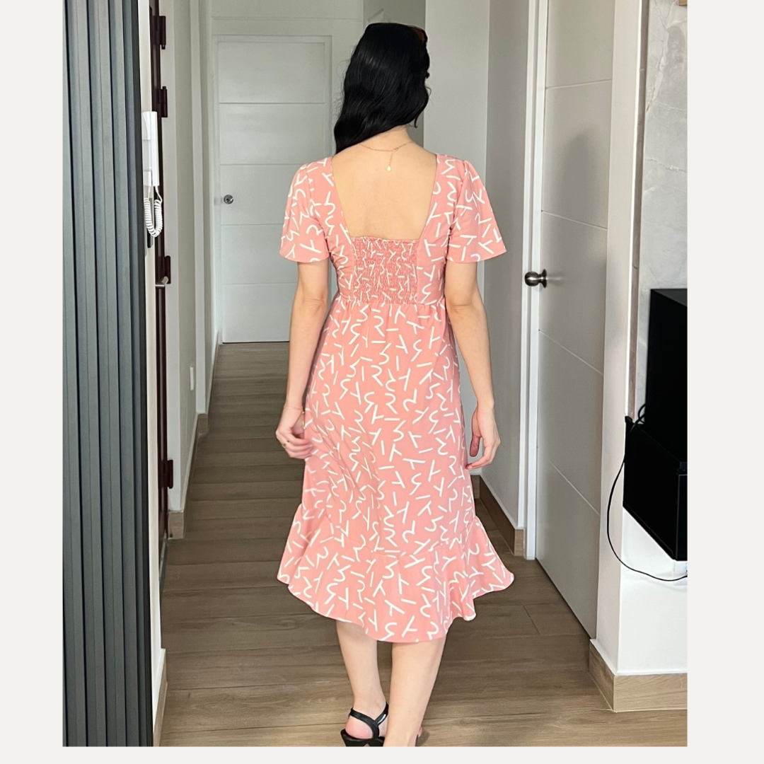 vestido largo, seda francesa, vestido casual