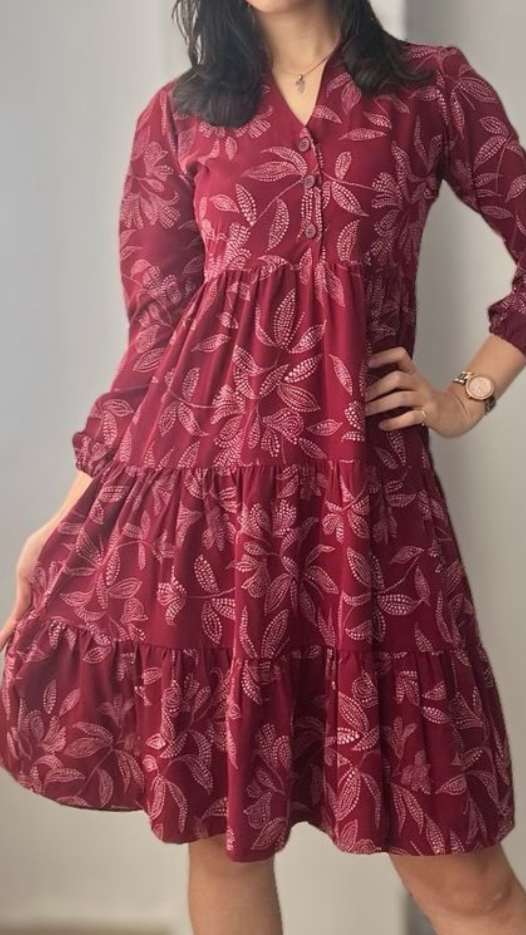 Vestido Mery - Guinda