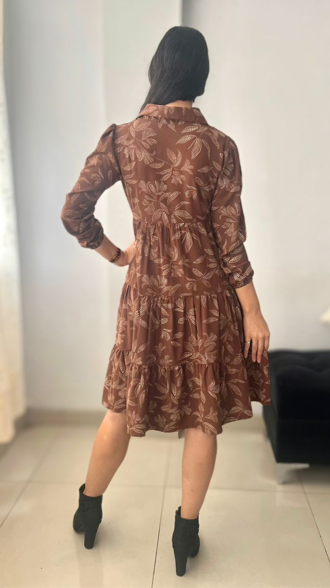 Vestido Mery - Marrón canela