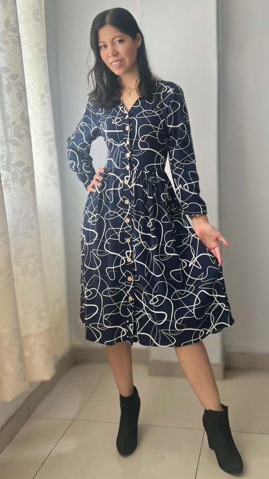 Vestido Arlet - Azul